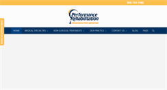 Desktop Screenshot of performancerehabnj.com